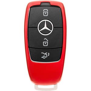 Чехол для автоключа LaManche Mercedes Red (Benz-B01K_rd) лучшая модель в Днепре