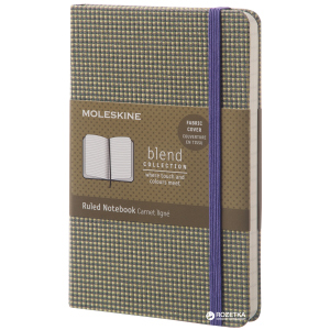 Записная книга Moleskine Blend 9 х 14 см 192 страницы в линейку Зелёная Канва (8051272893526) лучшая модель в Днепре
