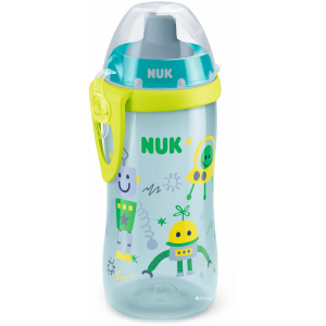 Чашка NUK First Choice Flexi з силіконовою трубкою 300 мл бірюзово-жовта (4008600400448)