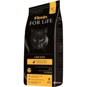 Сухой корм для кошек Fitmin Cat For Life Chicken - 8 кг (8595237014842) лучшая модель в Днепре