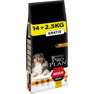 Сухий корм Purina Pro Plan Dog Medium Adult з куркою 14+2.5 кг (7613035119000) в Дніпрі