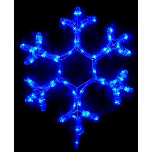 хороша модель Світлодіодна гірлянда DELUX Motif flash Snowflake 40 см синій P44 EN (90012962)