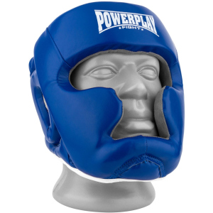 Боксерський шолом PowerPlay 3068 PU + Amara S Синьо-білий (PP_3068_S_Blue/White)