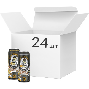 Упаковка пива Onkel Weber Bayerisch Schwarzbier темне фільтроване 4.9% 0.5 х 24 шт (4016762007030) в Дніпрі