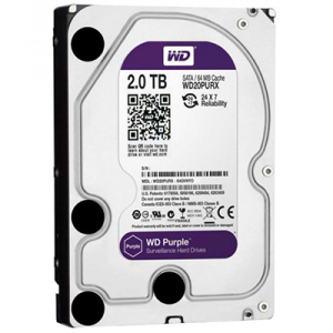 хорошая модель Жесткий диск Western Digital Purple 2TB WD20PURX (106942)