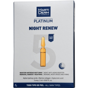 Нічні ампули MartiDerm Platinum Night Renew Ampollas 5 шт х 2 мл (8437019178024) в Дніпрі