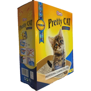 хорошая модель Наполнитель для кошачьего туалета Pretty Cat Premium Gold без аромата Бентонитовый комкующий 5 кг (6 л) (5948311200830)