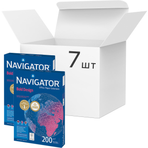 Набор бумаги Navigator Bold Design А4 200 г/м² класс А 1050 листов Белой (5602007989484)