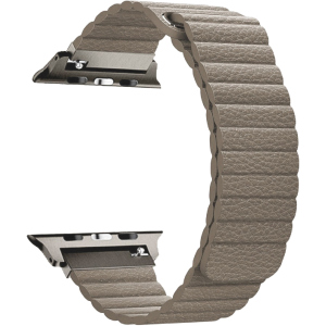 Ремінець Promate Lavish-42 для Apple Watch 42-44 мм 1/2/3/4/5/6/SE Beige (lavish-42.beige) краща модель в Дніпрі