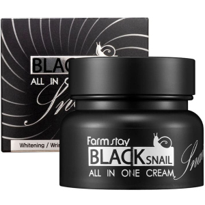 Крем для обличчя FarmStay Black Snail All in One Cream Відновлюючий з екстрактом чорного равлика 100 мл (8809469775106) ТОП в Дніпрі