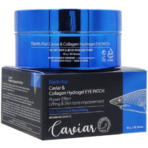 хороша модель Гідрогелеві патчі для очей FarmStay Caviar & Collagen Hydrogel Eye Patch з колагеном та екстрактом ікри 60 шт 90 г (8809460461077)