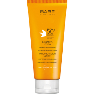 Сонцезахисний лосьйон BABE Laboratorios SPF 50 водостійкий 200 мл (8437011329370) ТОП в Дніпрі