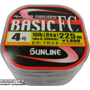 Лісочка Sunline Basic FC 225 м #4/0.33 мм 8 кг (16580100) ТОП в Дніпрі