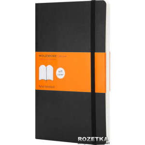 Нотатник Moleskine Classic 13 х 21 см 192 сторінки в лінійку Чорна (9788883707162) ТОП в Дніпрі