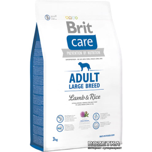 Сухий корм для дорослих собак великих порід Brit Care Adult Large Breed Lamb &amp; Rice 3 кг (8595602509973)