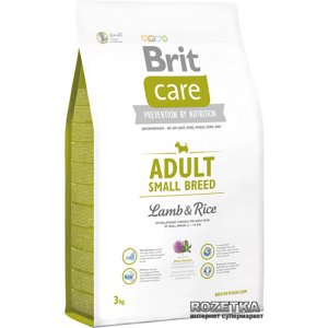 Сухий корм для дорослих собак дрібних порід Brit Care Adult Small Breed Lamb & Rice 3 кг (8595602509898) краща модель в Дніпрі