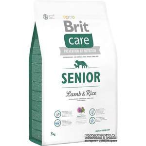 Сухий корм для літніх собак всіх порід Brit Care Senior All Breed Lamb &amp; Rice 3 кг (8595602510016) рейтинг