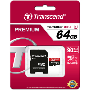 Transcend microSDXC 64GB Class 10 UHS-I Premium (TS64GUSDU1) + SD-адаптер рейтинг