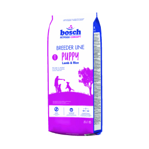 Сухой корм для щенков средних и крупных пород собак Bosch Breeder Line Puppy Lamb & Rice 20 кг (4015598014267)