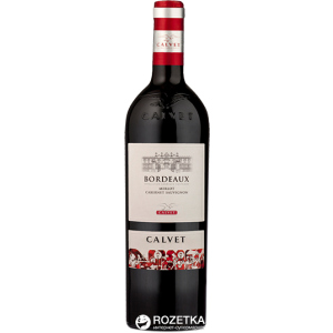 Вино Calvet Merlot Cabernet Sauvignon Bordeaux красное сухое 0.75 л 13.5% (3159567000552) рейтинг