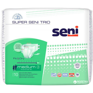 Подгузники для взрослых Seni Super Trio Medium 10 шт (5900516691707) в Днепре