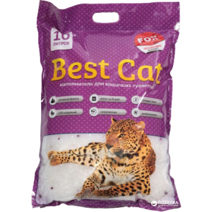 Наполнитель для кошачьего туалета Best Cat Purple lawanda Силикагелевый впитывающий 4 кг (10 л) (SGL010/6907396109635) надежный
