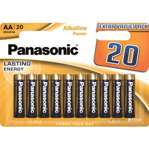 Батарейки Panasonic Alkaline Power лужні AA блістер, 20 шт (LR6REB/20BW) ТОП в Дніпрі