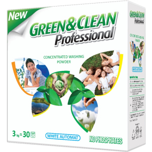 Пральний порошок Green&Clean Professional для білого одягу 3 кг (4823069700485) рейтинг