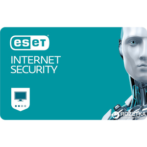 Антивірус ESET Internet Security (2 ПК) ліцензія на 1 рік Базова (електронний ключ в конверті) в Днепре