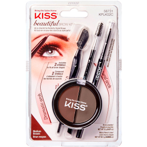 Набор для моделирования бровей Kiss Beautiful Brow Kit (731509567311) лучшая модель в Днепре