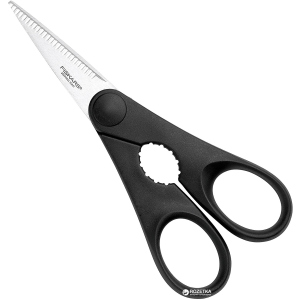 Ножницы кухонные Fiskars Essential с открывалкой 20 см Black (1023820) ТОП в Днепре