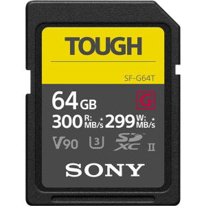 Sony Tough SDXC 64GB C10 UHS-II U3 V90 (SF64TG) надежный