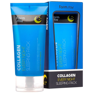 Ночная маска для лица FarmStay Collagen Every Night Sleeping Pack с коллагеном 120 мл (8809639172452) ТОП в Днепре