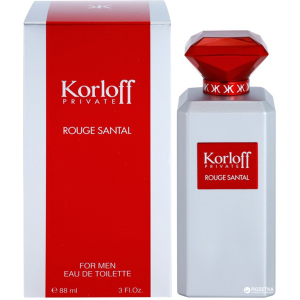 Туалетна вода для чоловіків Korloff Private Rouge Santel 88 мл (3392865441546)