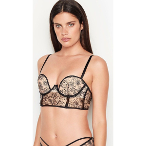 Бюстье Victoria's Secret 721458707 34D Бежевий/Чорний (1159750876) краща модель в Дніпрі