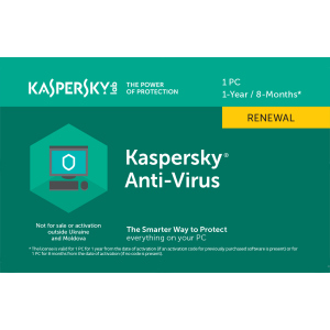 Kaspersky Anti-Virus 2018 продление лицензии на 1 год для 1 ПК (скретч-карточка) надежный