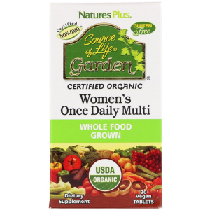 Вітаміни Nature's Plus Source of Life Garden Naturally Therapeutic Women's Once Daily Multi 30 таблеток (97467307476) краща модель в Дніпрі