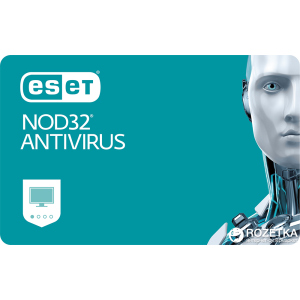 Антивирус ESET NOD32 Antivirus (5 ПК) лицензия на 12 месяцев Базовая / на 20 месяцев Продление (электронный ключ в конверте) лучшая модель в Днепре