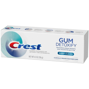 Очищувальна зубна паста Crest Gum Detoxify Deep Clean 116 г (37000754213) краща модель в Дніпрі