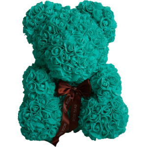 М'яка іграшка UFT Bear Flowers Ведмедик з троянд Turquoise 27 см (BB3) (4820176249104) в Дніпрі