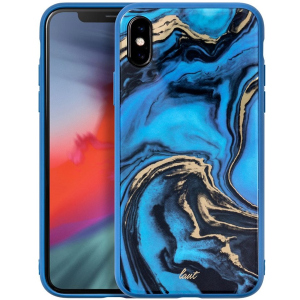 Панель Laut Mineral Glass для Apple iPhone X/Xs Blue (LAUT_IP18-S_MG_MBL) краща модель в Дніпрі