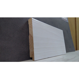 купить Плинтус деревянный шпонированный Kluchuk White Plinth Модерн 120х19х2200 Белый KLW07