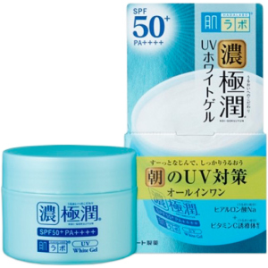 хорошая модель Солнцезащитный гиалуроновый гель Hada Labo Koi-Gokujyun UV White Gel SPF50+ PA++++ 90 г (4987241145676)