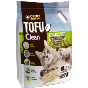 Наполнитель для кошачьего туалета Croci Тофу Clean 10 л (8023222138124) в Днепре