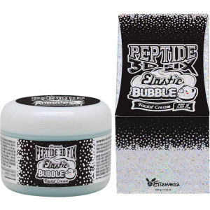 Омолаживающий пузырьковый крем для лица Elizavecca Peptide 3d Fix Elastic Bubble Facial Cream 100 г (8809624500062)