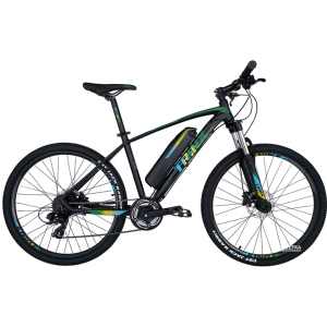 Електровелосипед TRINX E-Bike X1E 17 Matt-Black-Green-Blue (X1EMBGB) в Дніпрі