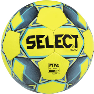 М'яч футбольний Select Team Fifa Approved New (016) №5 Yellow-Blue (5703543200993) ТОП в Дніпрі