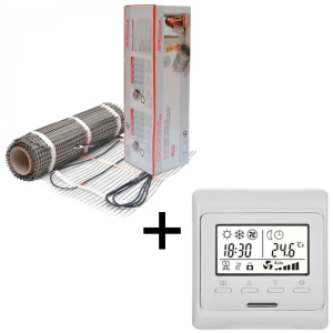 Теплый пол Hemstedt двухжильный мат DH 3 м2 + терморегулятор программируемый E51 ТОП в Днепре