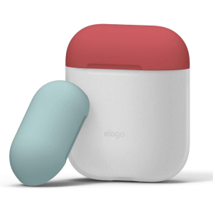 Чохол Elago Duo Case для AirPods Blue/Italian Rose/Coral Blue (EAPDO-LUBL-IROCBL) ТОП в Дніпрі