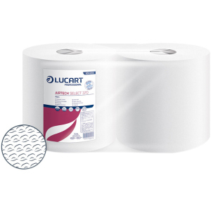 Бумажные полотенца Lucart Airtech Select 370 1 слой 370 отрывов 2 рулона (851255) ТОП в Днепре